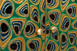 Sideboard Vintage Meena Mangoholz Metall Peacock