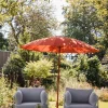 Sonnenschirm Sunbrella Sunshine mit Standfuß Marsala