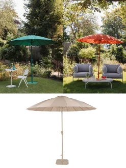 Sonnenschirm Sunbrella Sunshine mit Standfuß Brown Rice