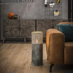 Stehlampe Industrial Zylinder Betonoptik 60 cm