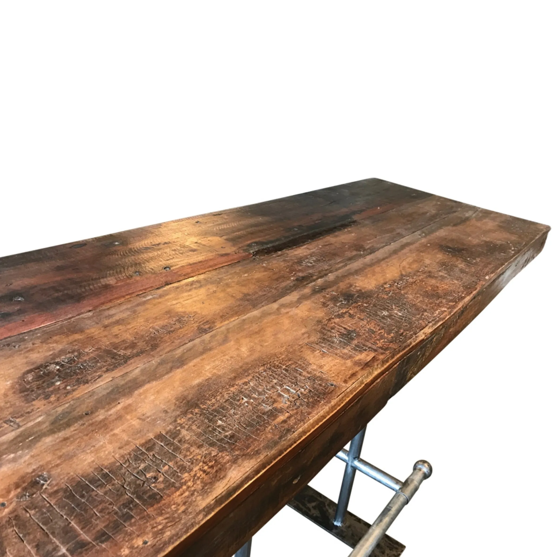 Stehtisch Bartisch Factory Vintage Recyceltes Holz 170/60/8