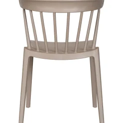 Stylisher Esszimmerstuhl Outdoorstuhl Gastro Bliss Kunstoff Taupe