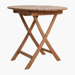 Teakholz Outdoortisch Klapptisch Sunset Ø 80