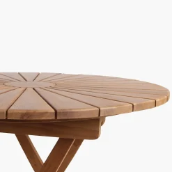 Teakholz Outdoortisch Klapptisch Sunset Ø 80
