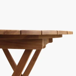 Teakholz Outdoortisch Klapptisch Sunset Ø 80