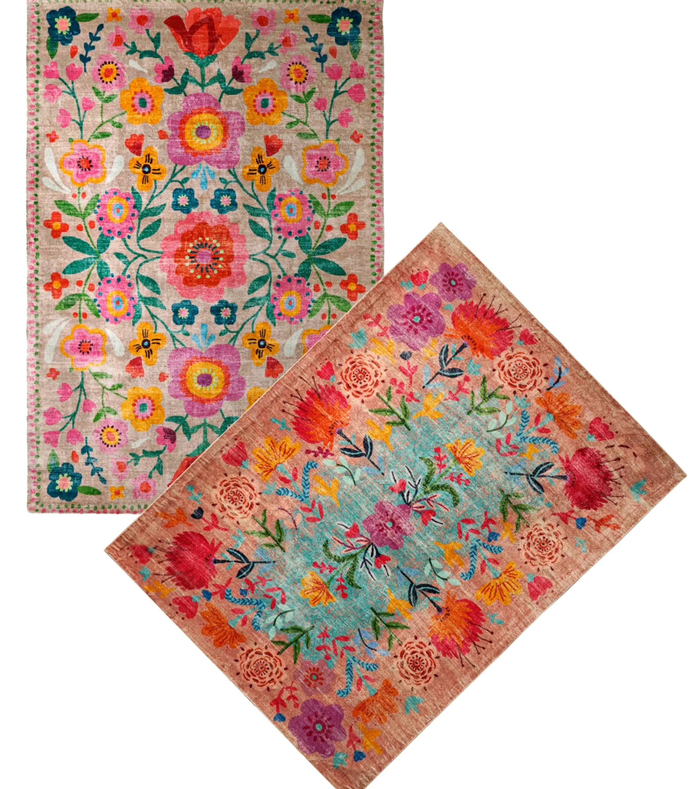 Vintage Boho Teppich Fiore 160 x 230 cm