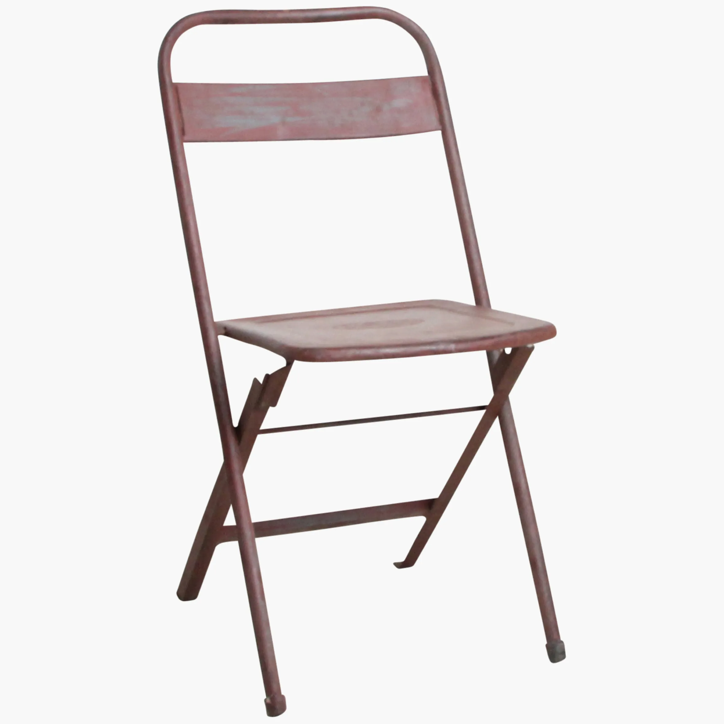 Vintage Klappstuhl Easy Balkonstuhl Esszimmerstuhl Antik-Rot Outdoor