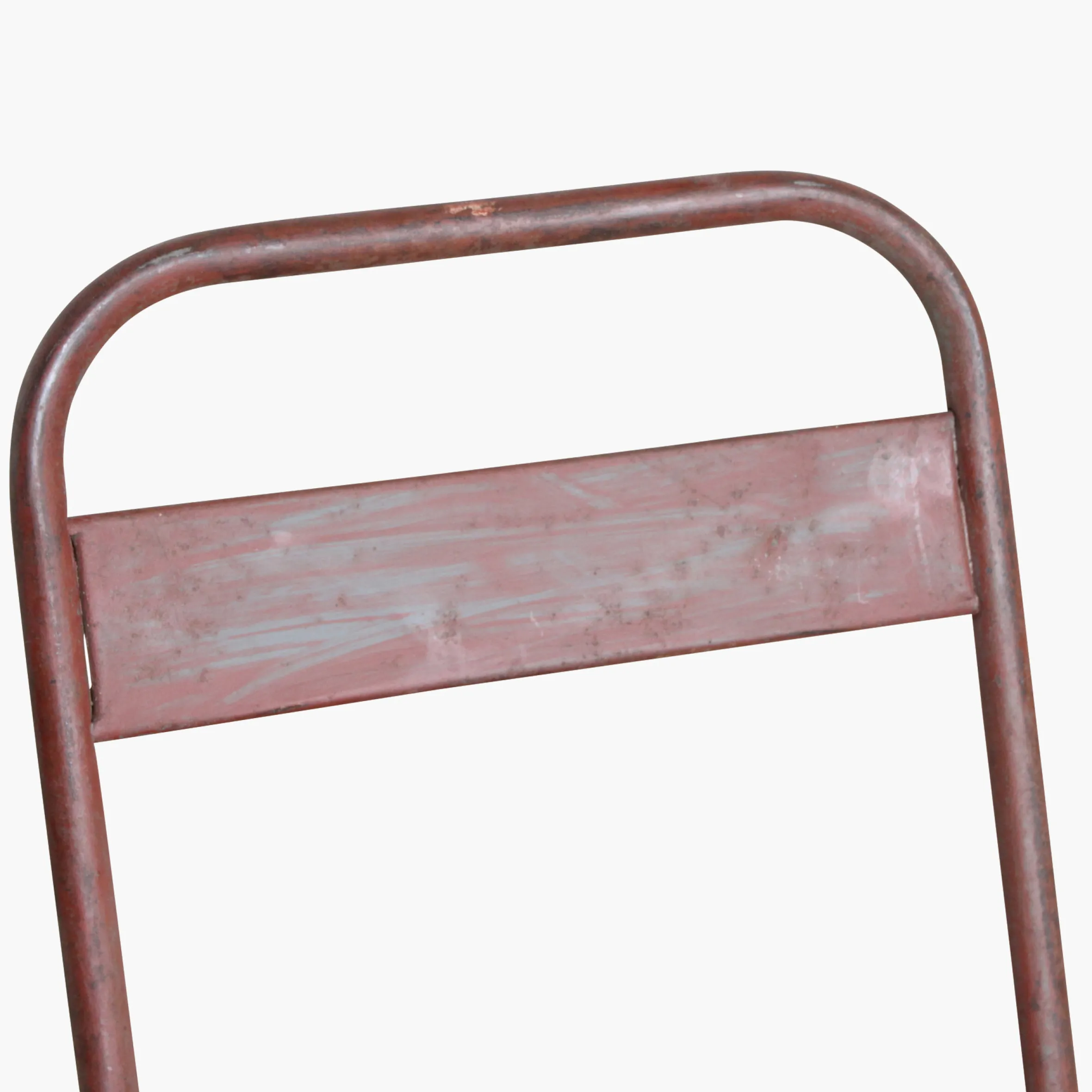 Vintage Klappstuhl Easy Balkonstuhl Esszimmerstuhl Antik-Rot Outdoor