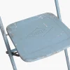 Vintage Klappstuhl Easy Balkonstuhl Esszimmerstuhl Hellblau Outdoor