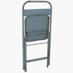 Vintage Klappstuhl Easy Balkonstuhl Esszimmerstuhl Hellblau Outdoor