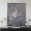 Vintage Leinwandbild Faded Flowers Französischer Blumendruck 145/124