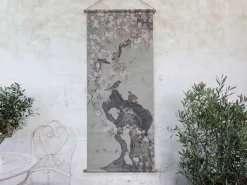 Vintage Leinwandbild Kirschblüten Japanischer Blumendruck 150/65