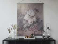 Vintage Leinwandbild Pfingstrose Französischer Blumendruck 150/120