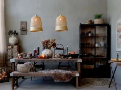 Vintage Leinwandbild Pilze Französischer Floradruck 97/76 cm