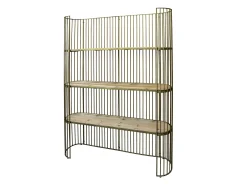 Vintage Regal Standregal Vincent Oval Antik Messing Finish