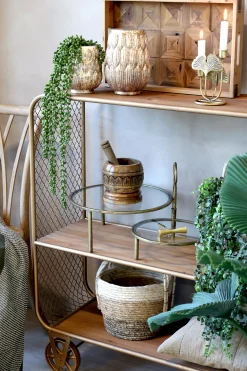 Vintage Servierwagen Konsoltisch Barwagen Élian Gold