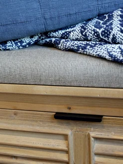 Vintage Sitzbank Lilly Garderobenbank Landhaus mit Stauraum