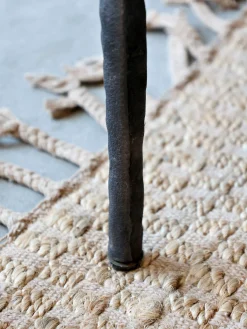 Vintage Vitrine Sideboard Antoine Holz Metall gerippte Front