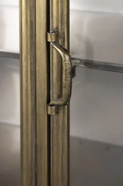 Vintage Vitrine Sideboard Gertlush Antik-Messing Metall