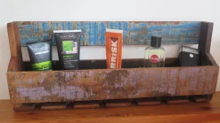 Vintage Wandregal Glashalter Küche Bad Bunt