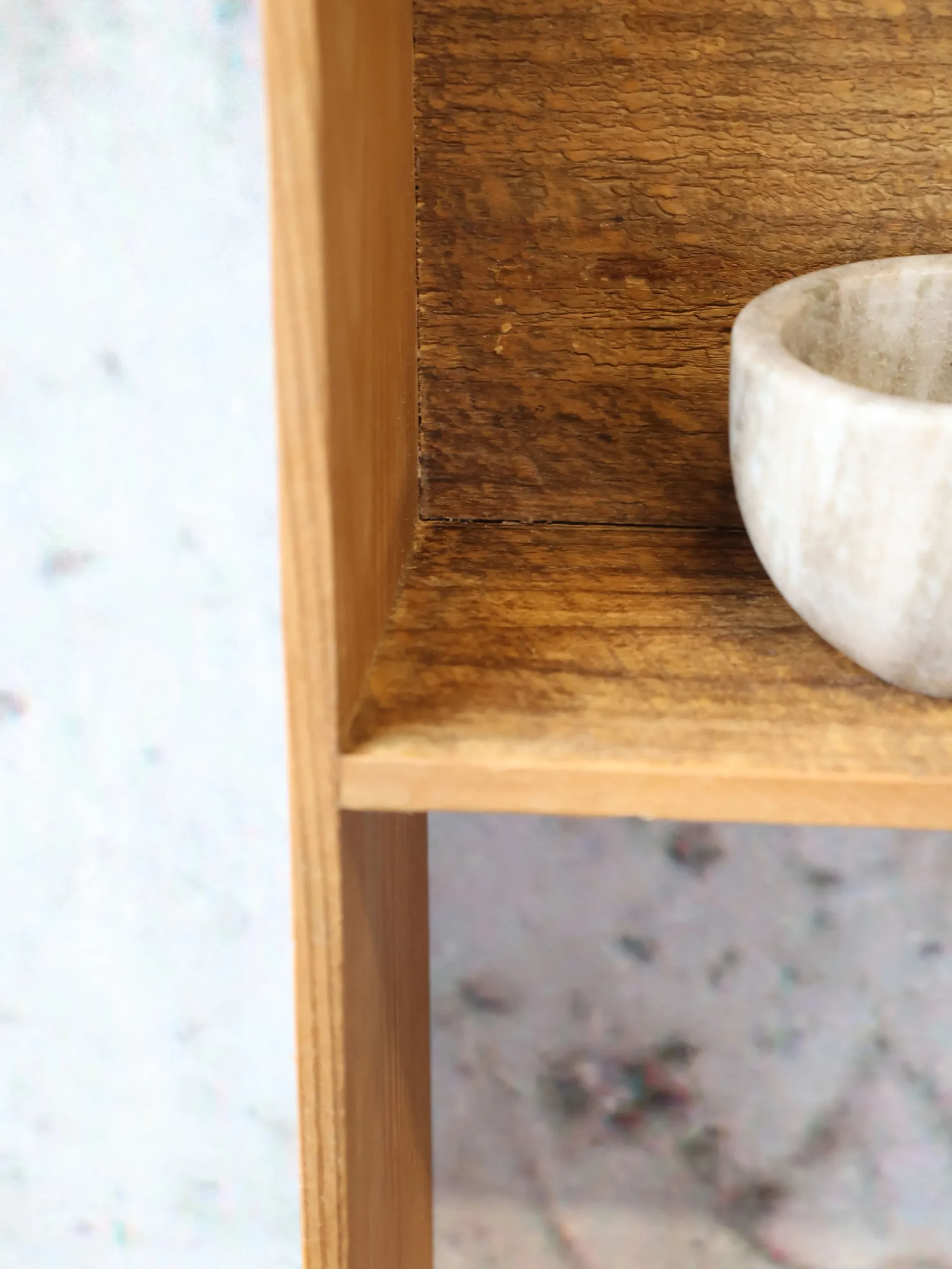 Vintage Wandregal Joel Holz 9er Set verschiedene Größen