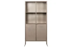 Vitrine Industrial Vintage Astoria Metall Glas Champagner