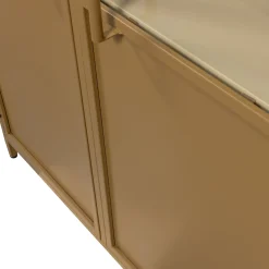 Vitrine Metallschrank Exhibit XL 2-türig Industrial Honiggelb 200