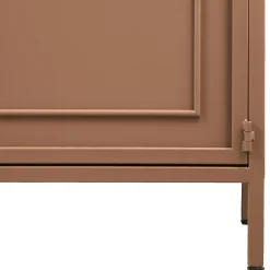 Vitrinenschrank Kabinett Ronja Vintage Metall Hellbraun