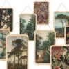 Wandbild Italienische Romantik Flora & Fauna Rattanrahmen Phoenix