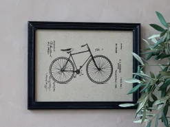 Wandbild Vintage Fahrrad Schwarzer Rahmen
