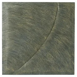 Wandpaneel Große Welle Darina Quadratisch Bronze Wandbild 120/120