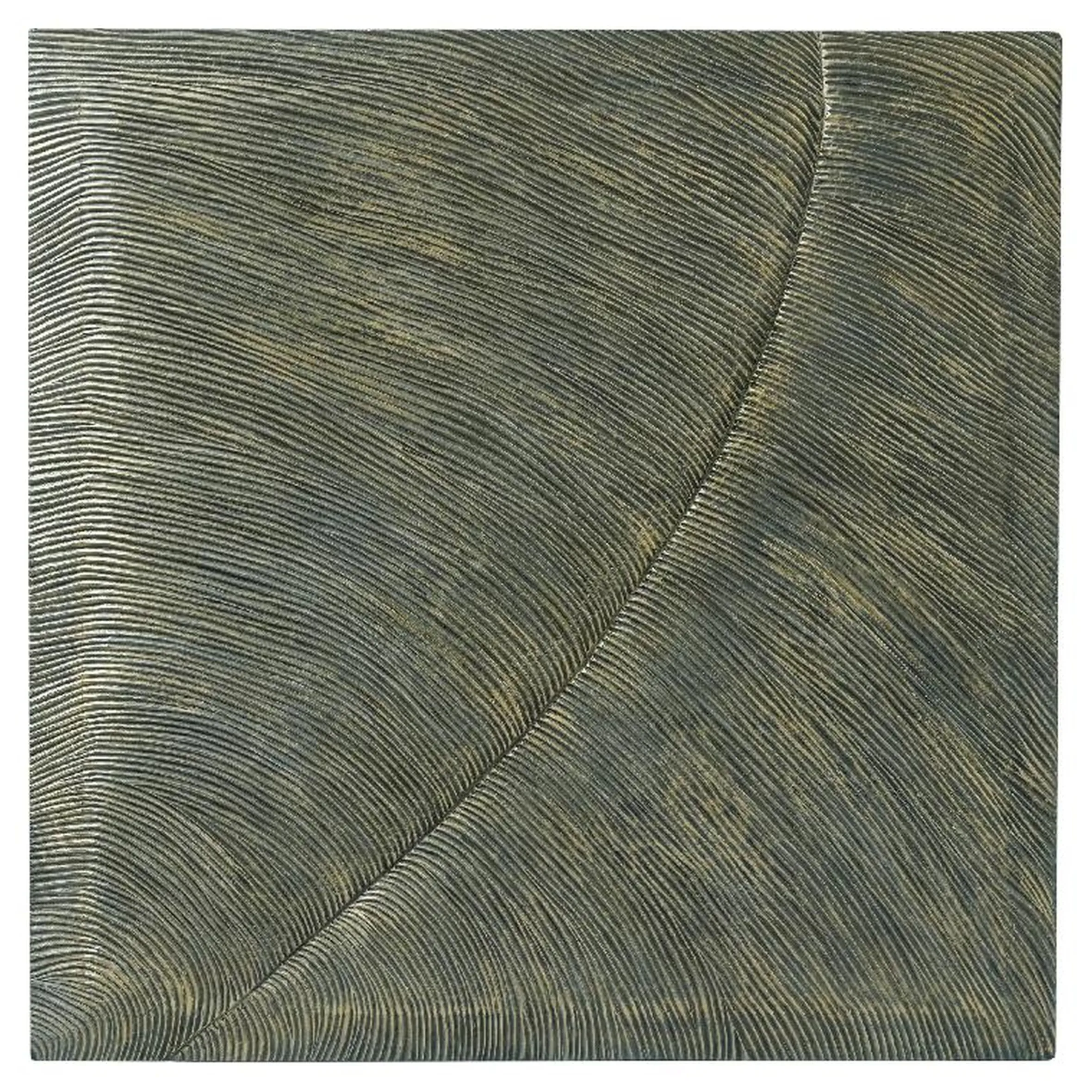 Wandpaneel Große Welle Darina Quadratisch Bronze Wandbild 120/120