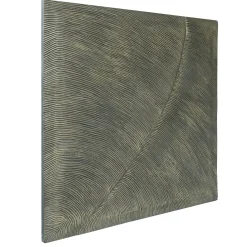 Wandpaneel Große Welle Darina Quadratisch Bronze Wandbild 120/120