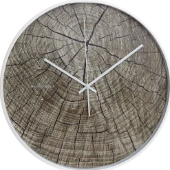 Wanduhr Woodstock Structure Holzoptik 40cm