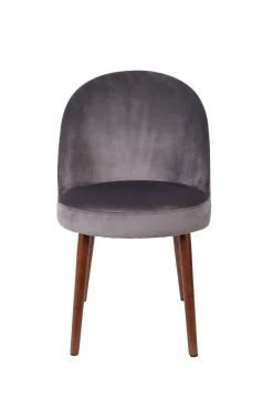 Zuiver Retro Esszimmerstuhl Barbara Samt Grau