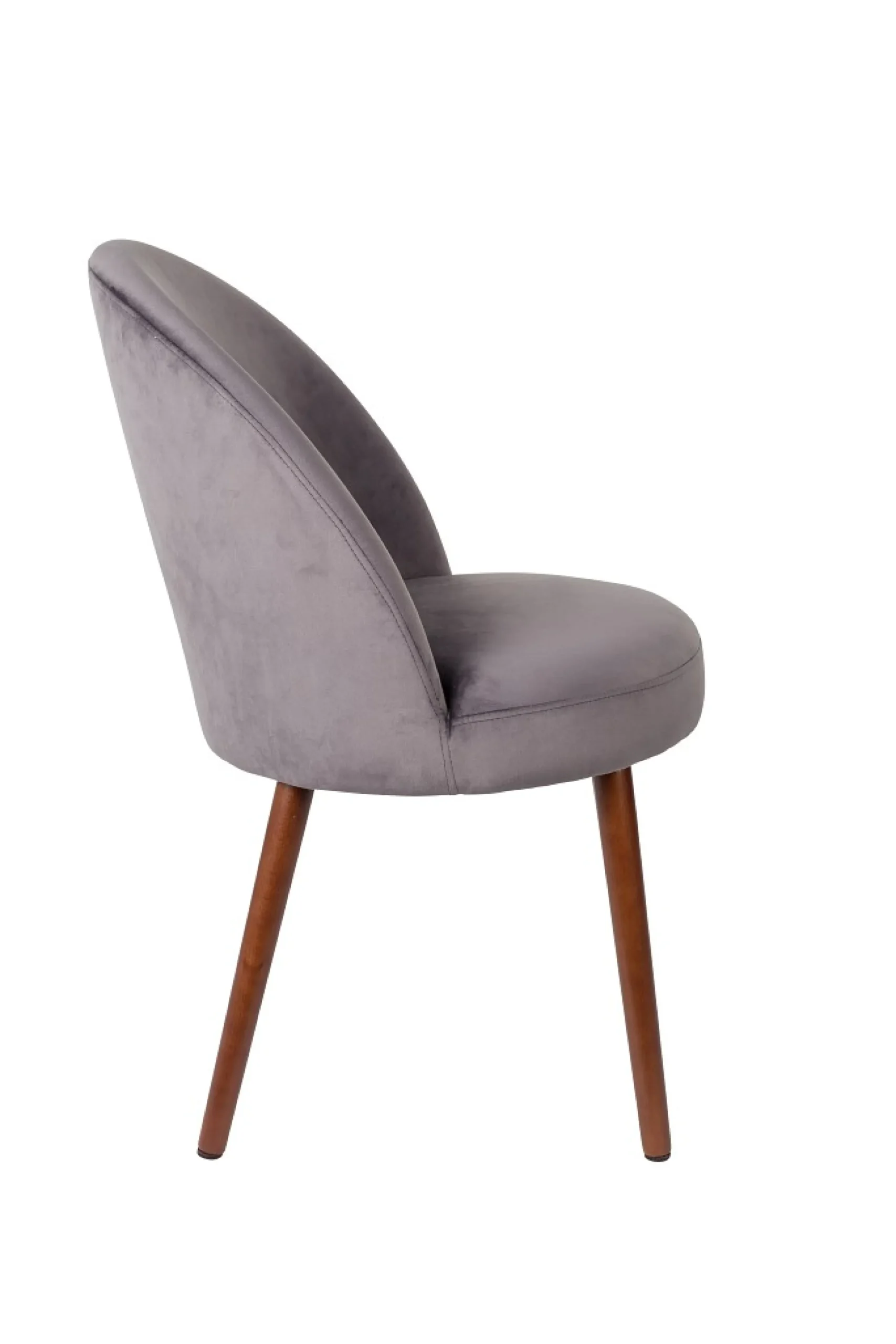 Zuiver Retro Esszimmerstuhl Barbara Samt Grau