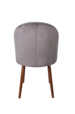 Zuiver Retro Esszimmerstuhl Barbara Samt Grau