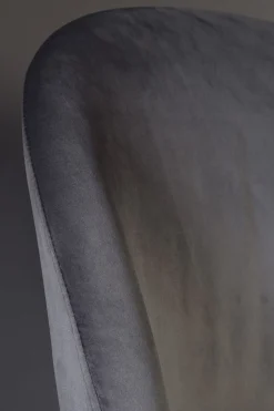 Zuiver Retro Esszimmerstuhl Barbara Samt Grau