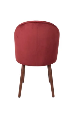 Zuiver Retro Esszimmerstuhl Barbara Samt Rot