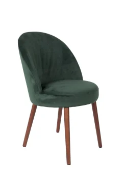 Zuiver Retro Esszimmerstuhl Barbara Samt Grün