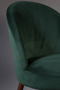 Zuiver Retro Esszimmerstuhl Barbara Samt Grün