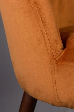 Zuiver Retro Esszimmerstuhl Barbara Samt Orange