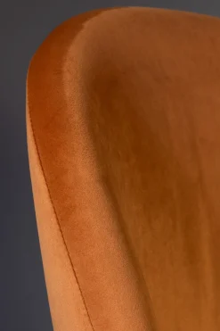 Zuiver Retro Esszimmerstuhl Barbara Samt Orange