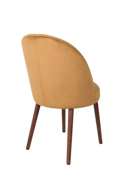 Zuiver Retro Esszimmerstuhl Barbara Samt Camel