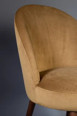 Zuiver Retro Esszimmerstuhl Barbara Samt Camel
