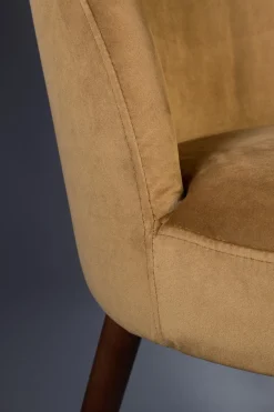 Zuiver Retro Esszimmerstuhl Barbara Samt Camel