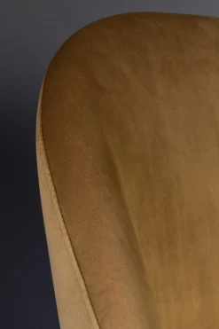 Zuiver Retro Esszimmerstuhl Barbara Samt Camel